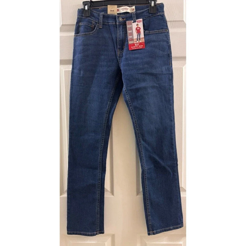 Boys Levi's 511 Slim Fit Jeans Size 14 (27x29) New With Tags
